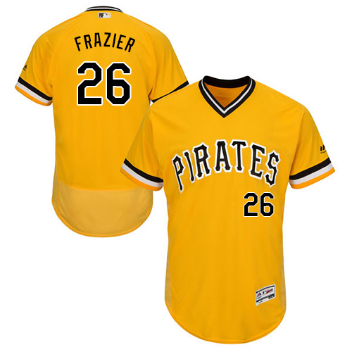 Pirates #26 Adam Frazier Gold Flexbase Authentic Collection Stitched MLB Jersey Pirates #26 Adam Frazier Gold Flexbase Authentic Collection Stitched MLB Jersey