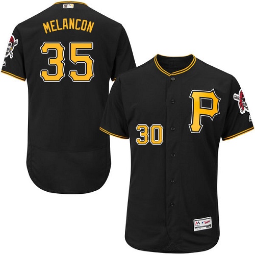 Pirates #35 Mark Melancon Black Flexbase Authentic Collection Stitched MLB Jersey Pirates #35 Mark Melancon Black Flexbase Authentic Collection Stitched MLB Jersey