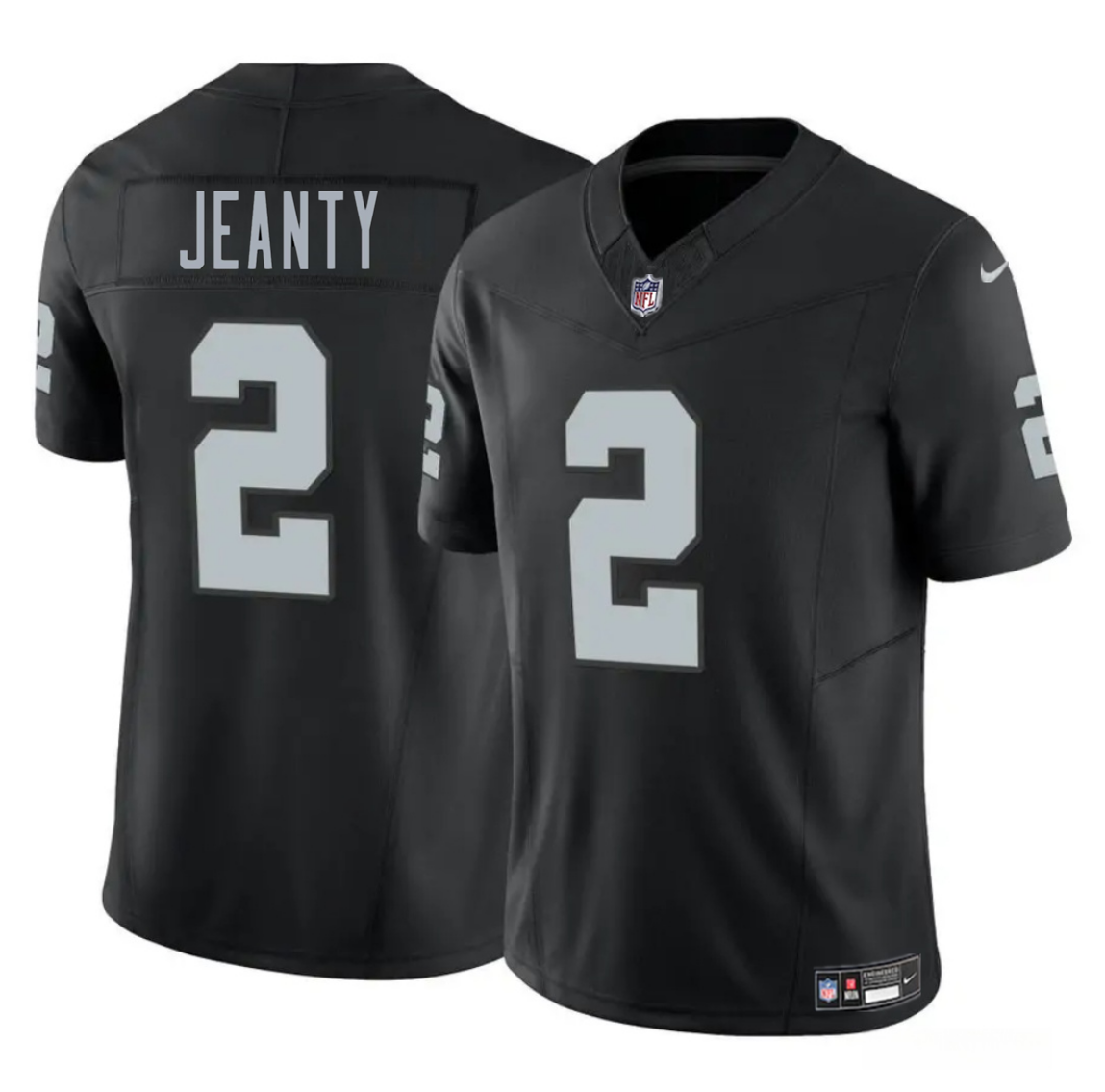 Men's Las Vegas Raiders #2 Ashton Jeanty Black 2025 Draft F.U.S.E. Vapor Untouchable Limited Stitched Football Jersey Men's Las Vegas Raiders #2 Ashton Jeanty Black 2025 Draft F.U.S.E. Vapor Untouchable Limited Stitched Football Jersey
