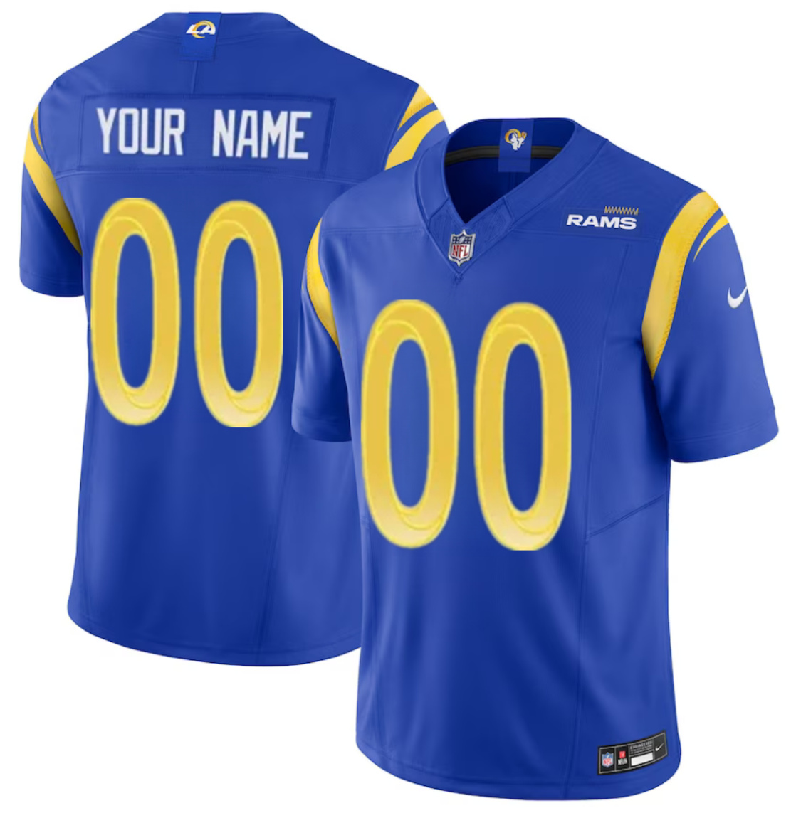 Men's Los Angeles Rams Active Player Custom Blue 2023 F.U.S.E. Vapor Untouchable Limited Stitched Football Jersey Men's Los Angeles Rams Active Player Custom Blue 2023 F.U.S.E. Vapor Untouchable Limited Stitched Football Jersey