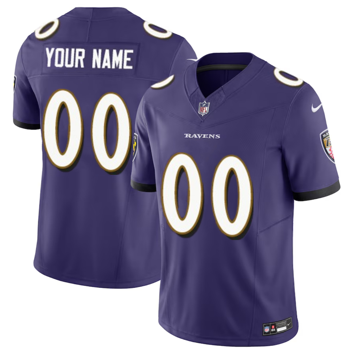 Men's Baltimore Ravens Active Player Custom Purple 2023 F.U.S.E Alternate Vapor Untouchable Limited Football Jersey Men's Baltimore Ravens Active Player Custom Purple 2023 F.U.S.E Alternate Vapor Untouchable Limited Football Jersey