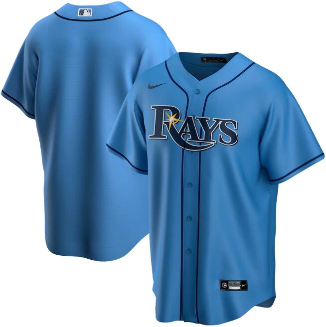 Men's Tampa Bay Rays Blank Blue MLB Cool Base Stitched Jersey Men's Tampa Bay Rays Blank Blue MLB Cool Base Stitched Jersey