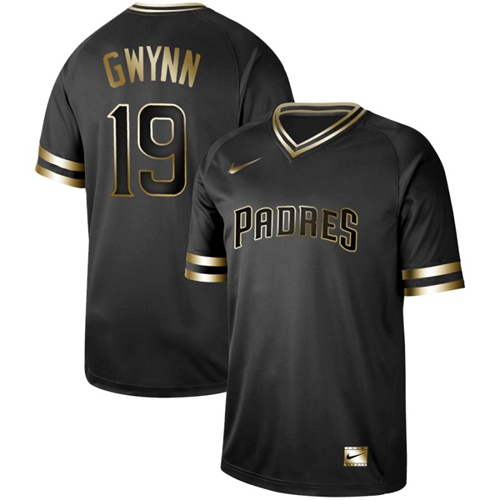 Nike Padres #19 Tony Gwynn Black Gold Authentic Stitched MLB Jersey Nike Padres #19 Tony Gwynn Black Gold Authentic Stitched MLB Jersey