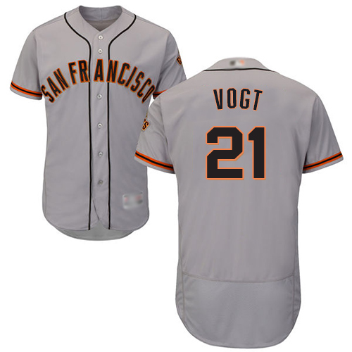Giants #21 Stephen Vogt Grey Flexbase Authentic Collection Road Stitched MLB Jersey Giants #21 Stephen Vogt Grey Flexbase Authentic Collection Road Stitched MLB Jersey