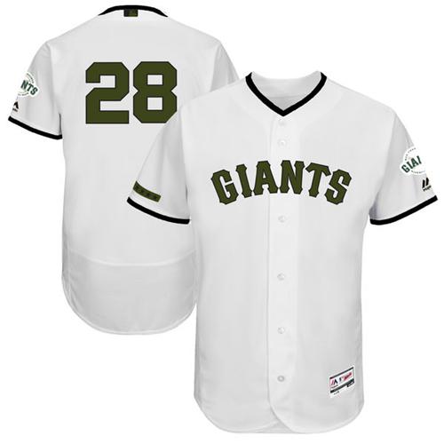 Giants #28 Buster Posey White Flexbase Authentic Collection Memorial Day Stitched MLB Jersey Giants #28 Buster Posey White Flexbase Authentic Collection Memorial Day Stitched MLB Jersey