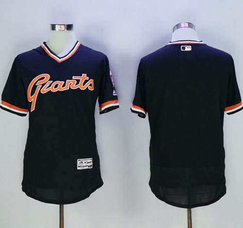 Giants Blank Black Flexbase Authentic Collection Cooperstown Stitched MLB Jersey Giants Blank Black Flexbase Authentic Collection Cooperstown Stitched MLB Jersey