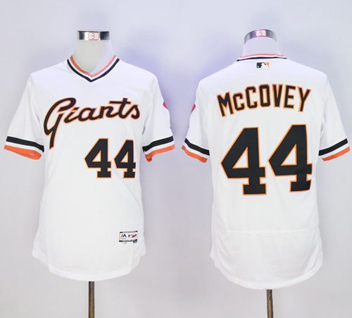 Giants #44 Willie McCovey White Flexbase Authentic Collection Cooperstown Stitched MLB Jersey Giants #44 Willie McCovey White Flexbase Authentic Collection Cooperstown Stitched MLB Jersey