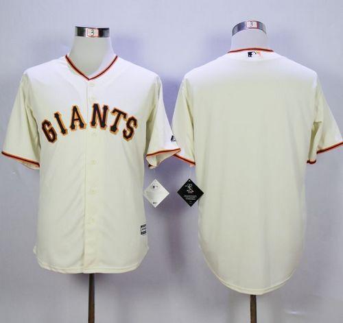 Giants Blank Cream Home New Cool Base Stitched MLB Jersey Giants Blank Cream Home New Cool Base Stitched MLB Jersey