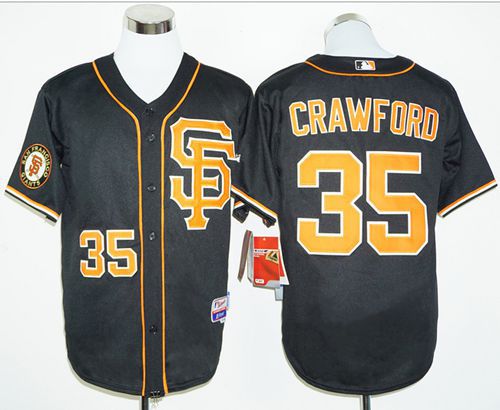 Giants #35 Brandon Crawford Black 2016 Cool Base Stitched MLB Jersey Giants #35 Brandon Crawford Black 2016 Cool Base Stitched MLB Jersey