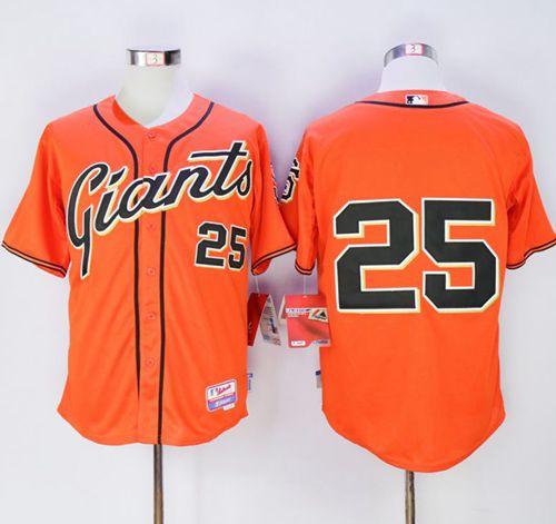 Giants #25 Barry Bonds Orange Alternate Cool Base Stitched MLB Jersey Giants #25 Barry Bonds Orange Alternate Cool Base Stitched MLB Jersey