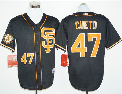 Giants #47 Johnny Cueto Black 2016 Cool Base Stitched MLB Jersey Giants #47 Johnny Cueto Black 2016 Cool Base Stitched MLB Jersey