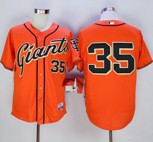 Giants #35 Brandon Crawford Orange Alternate Cool Base Stitched MLB Jersey Giants #35 Brandon Crawford Orange Alternate Cool Base Stitched MLB Jersey