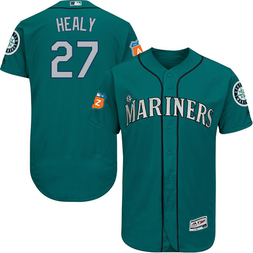 Mariners #27 Ryon Healy Green Flexbase Authentic Collection Stitched MLB Jersey Mariners #27 Ryon Healy Green Flexbase Authentic Collection Stitched MLB Jersey