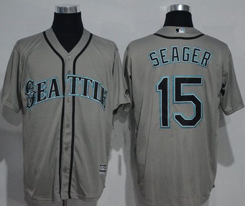 Mariners #15 Kyle Seager Grey New Cool Base Stitched MLB Jersey Mariners #15 Kyle Seager Grey New Cool Base Stitched MLB Jersey