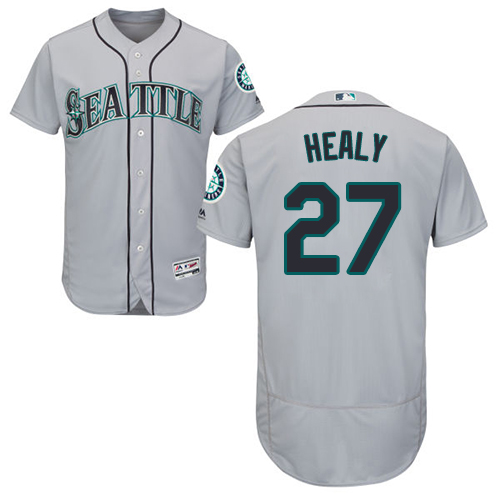 Mariners #27 Ryon Healy Grey Flexbase Authentic Collection Stitched MLB Jersey Mariners #27 Ryon Healy Grey Flexbase Authentic Collection Stitched MLB Jersey