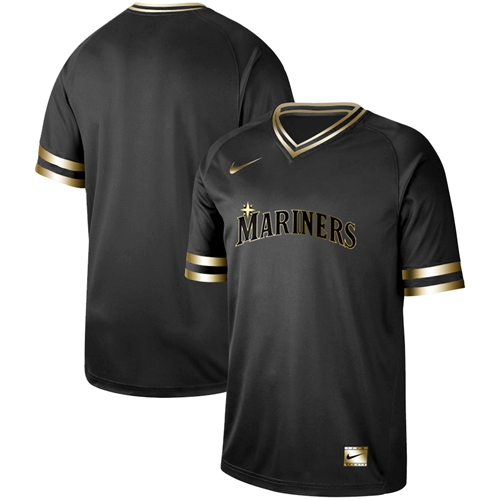 Nike Mariners Blank Black Gold Authentic Stitched MLB Jersey Nike Mariners Blank Black Gold Authentic Stitched MLB Jersey