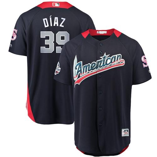 Mariners #39 Edwin Diaz Navy Blue 2018 All-Star American League Stitched MLB Jersey Mariners #39 Edwin Diaz Navy Blue 2018 All-Star American League Stitched MLB Jersey