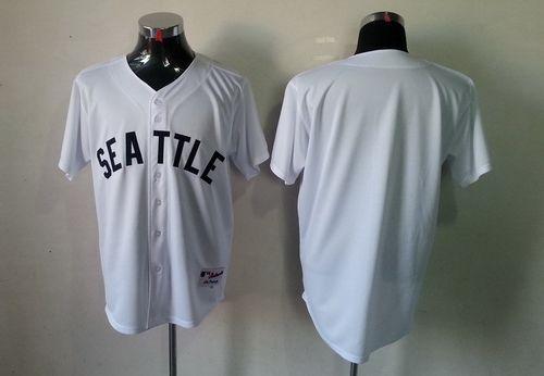 Mariners Blank White 1909 Turn Back The Clock Stitched MLB Jersey Mariners Blank White 1909 Turn Back The Clock Stitched MLB Jersey
