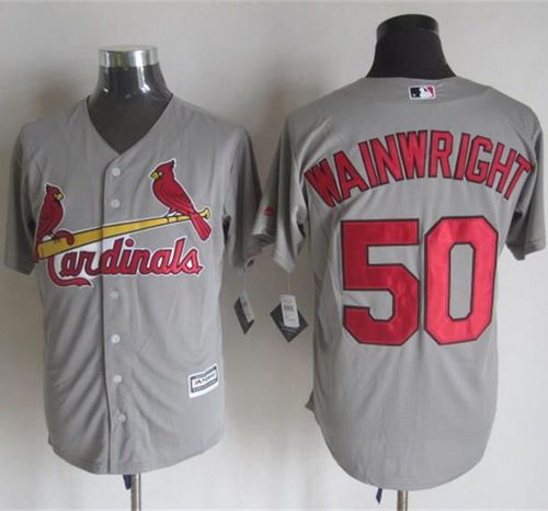 Cardinals #50 Adam Wainwright Grey New Cool Base Stitched MLB Jersey Cardinals #50 Adam Wainwright Grey New Cool Base Stitched MLB Jersey