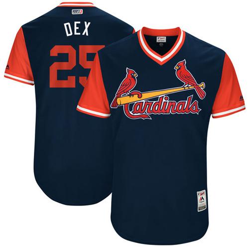 Cardinals #25 Dexter Fowler Navy "Dex" Players Weekend Authentic Stitched MLB Jersey Cardinals #25 Dexter Fowler Navy "Dex" Players Weekend Authentic Stitched MLB Jersey