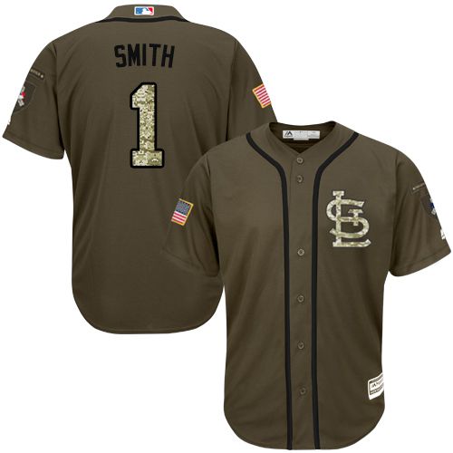Cardinals #1 Ozzie Smith Green Salute to Service Stitched MLB Jersey Cardinals #1 Ozzie Smith Green Salute to Service Stitched MLB Jersey