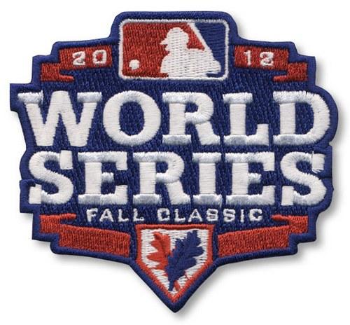 Stitched 2012 MLB World Series Logo Jersey Sleeve Patch Fall Classic Detroit Tigers vs San Francisco Giants Stitched 2012 MLB World Series Logo Jersey Sleeve Patch Fall Classic Detroit Tigers vs San Francisco Giants