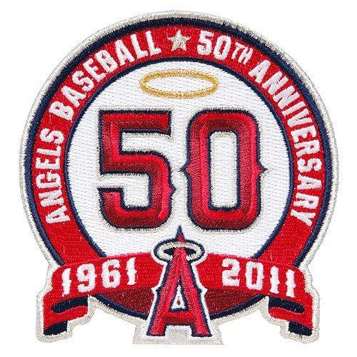 Stitched Los Angeles Angels 50th Anniversary Jersey Patch Stitched Los Angeles Angels 50th Anniversary Jersey Patch