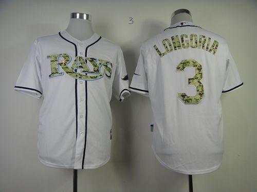 Rays #3 Evan Longoria White USMC Cool Base Stitched MLB Jersey Rays #3 Evan Longoria White USMC Cool Base Stitched MLB Jersey