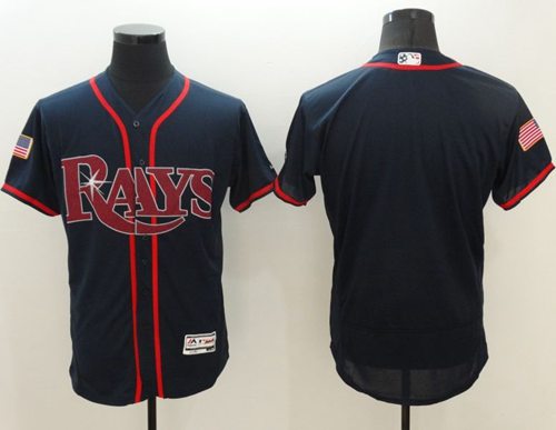 Rays Blank Dark Blue Fashion Stars & Stripes Flexbase Authentic Stitched MLB Jersey Rays Blank Dark Blue Fashion Stars & Stripes Flexbase Authentic Stitched MLB Jersey