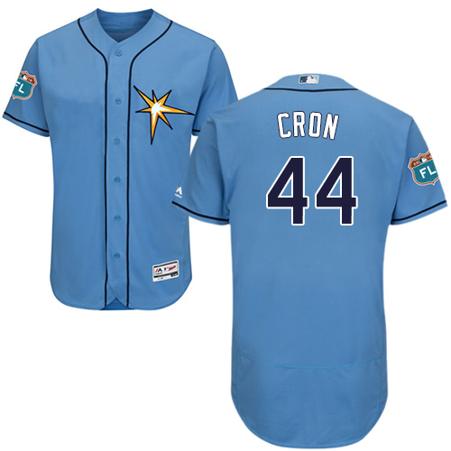 Rays #44 CJ Cron Light Blue Flexbase Authentic Collection Stitched MLB Jersey Rays #44 CJ Cron Light Blue Flexbase Authentic Collection Stitched MLB Jersey