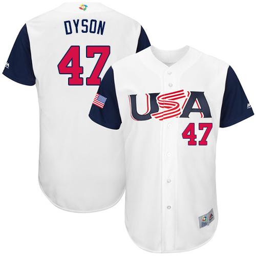 Team USA #47 Sam Dyson White 2017 World MLB Classic Authentic Stitched MLB Jersey Team USA #47 Sam Dyson White 2017 World MLB Classic Authentic Stitched MLB Jersey