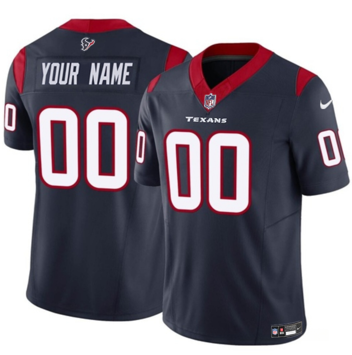 Women's Houston Texans Active Player Custom Navy 2023 F.U.S.E Vapor Untouchable Limited Stitched Football Jersey Women's Houston Texans Active Player Custom Navy 2023 F.U.S.E Vapor Untouchable Limited Stitched Football Jersey