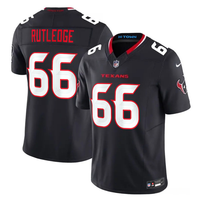 Men's Houston Texans #66 Keylan Rutledge Navy 2026 Draft 2nd Alternate 2026 F.U.S.E. Vapor Limited Stitched Football Jersey