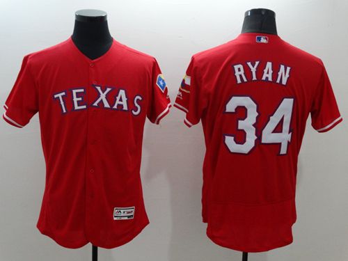 Rangers #34 Nolan Ryan Red Flexbase Authentic Collection Stitched MLB Jersey Rangers #34 Nolan Ryan Red Flexbase Authentic Collection Stitched MLB Jersey