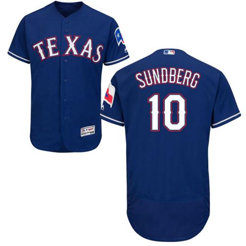 Rangers #10 Jim Sundberg Blue Flexbase Authentic Collection Stitched MLB Jersey Rangers #10 Jim Sundberg Blue Flexbase Authentic Collection Stitched MLB Jersey