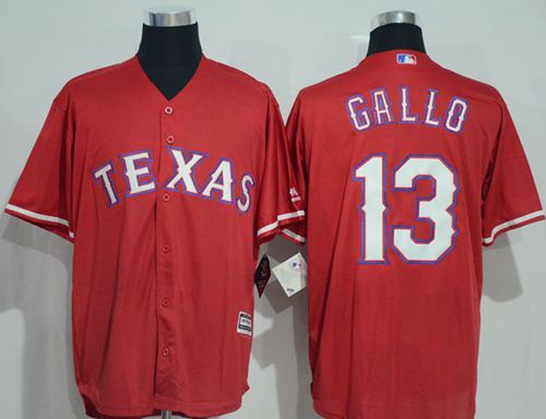 Rangers #13 Joey Gallo Red New Cool Base Stitched MLB Jersey Rangers #13 Joey Gallo Red New Cool Base Stitched MLB Jersey