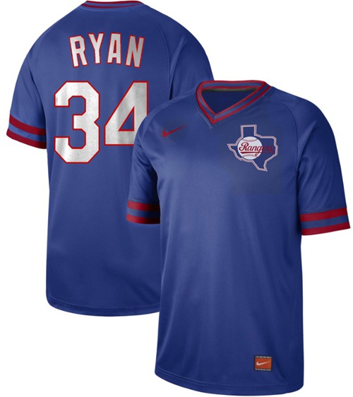Nike Rangers #34 Nolan Ryan Royal Authentic Cooperstown Collection Stitched MLB Jersey Nike Rangers #34 Nolan Ryan Royal Authentic Cooperstown Collection Stitched MLB Jersey