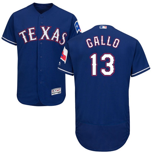 Rangers #13 Joey Gallo Blue Flexbase Authentic Collection Stitched MLB Jersey Rangers #13 Joey Gallo Blue Flexbase Authentic Collection Stitched MLB Jersey