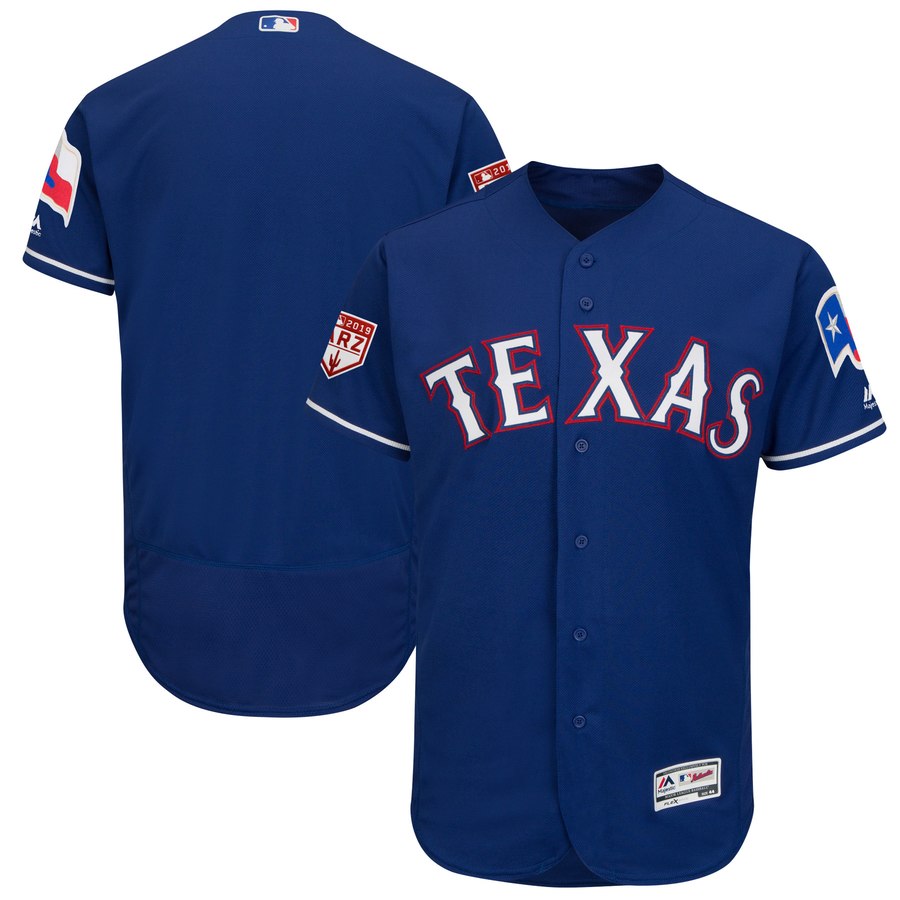 Rangers Blank Blue 2019 Spring Training Flex Base Stitched MLB Jersey Rangers Blank Blue 2019 Spring Training Flex Base Stitched MLB Jersey