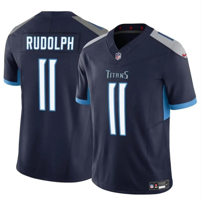 Men's Tennessee Titans #11 Mason Rudolph Navy 2024 F.U.S.E. Vapor Limited Stitched Football Jersey Men's Tennessee Titans #11 Mason Rudolph Navy 2024 F.U.S.E. Vapor Limited Stitched Football Jersey