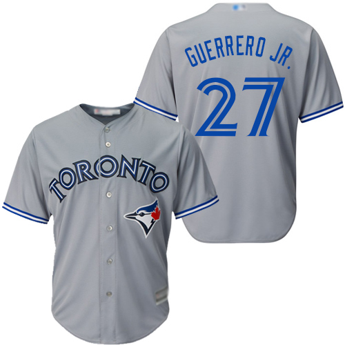 Blue Jays #27 Vladimir Guerrero Jr. Grey New Cool Base Stitched MLB Jersey Blue Jays #27 Vladimir Guerrero Jr. Grey New Cool Base Stitched MLB Jersey