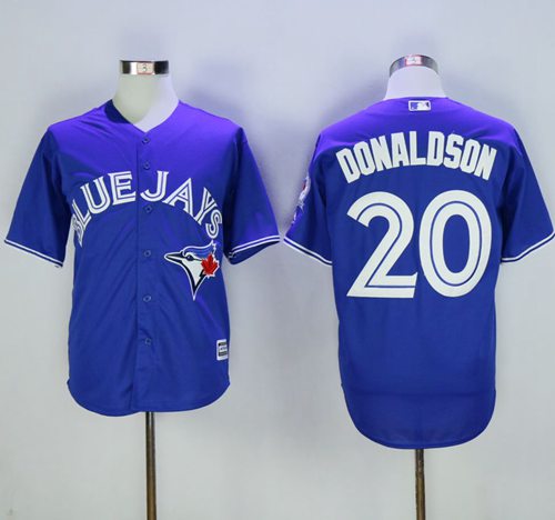 Blue Jays #20 Josh Donaldson Blue New Cool Base 40th Anniversary Stitched MLB Jersey Blue Jays #20 Josh Donaldson Blue New Cool Base 40th Anniversary Stitched MLB Jersey