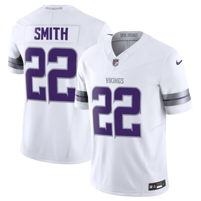 Men's Minnesota Vikings #22 Harrison Smith White F.U.S.E. Winter Warrior Limited Stitched Jersey Men's Minnesota Vikings #22 Harrison Smith White F.U.S.E. Winter Warrior Limited Stitched Jersey