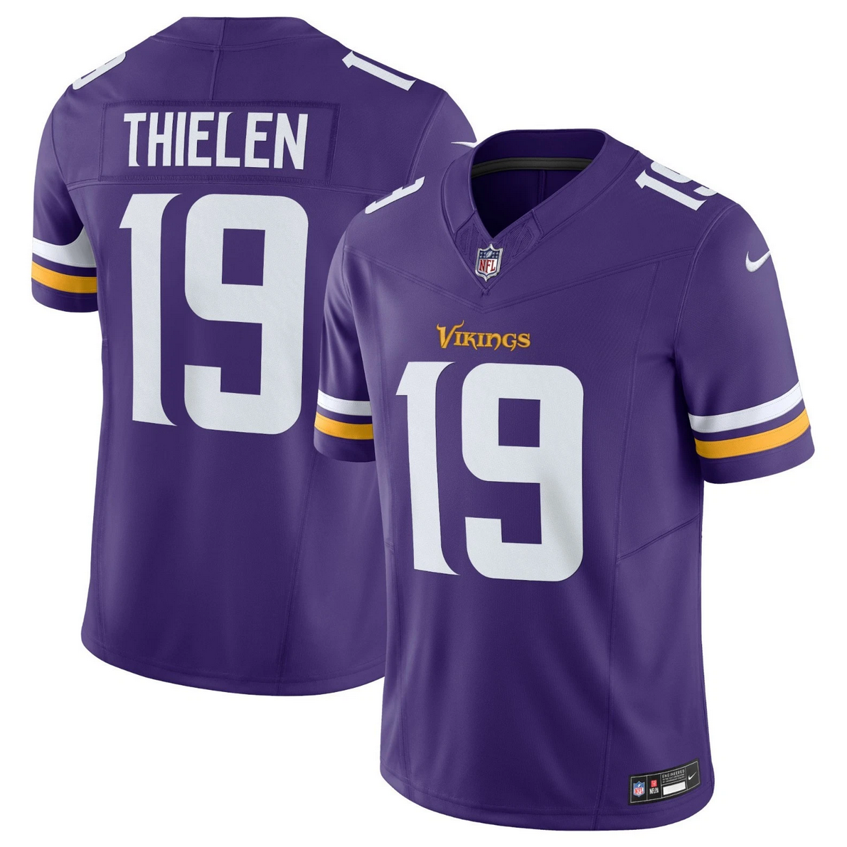 Men's Minnesota Vikings #19 Adam Thielen Purple 2024 F.U.S.E. Vapor Untouchable Limited Stitched Jersey Men's Minnesota Vikings #19 Adam Thielen Purple 2024 F.U.S.E. Vapor Untouchable Limited Stitched Jersey
