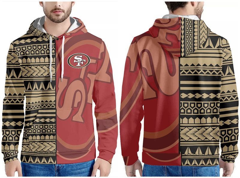 Men's San Francisco 49ers Red/Gold Pullover Hoodie Men's San Francisco 49ers Red/Gold Pullover Hoodie