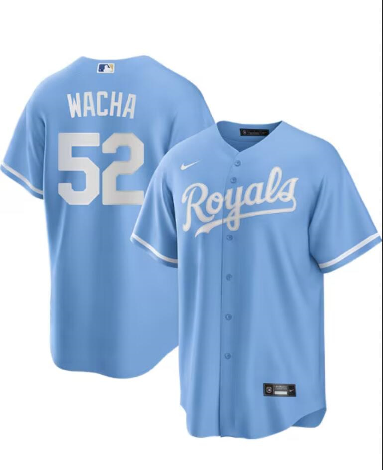 Men's Kansas City Royals #52 Michael Wacha Light Blue Limited Cool Base Stitched Baseball Jersey Men's Kansas City Royals #52 Michael Wacha Light Blue Limited Cool Base Stitched Baseball Jersey
