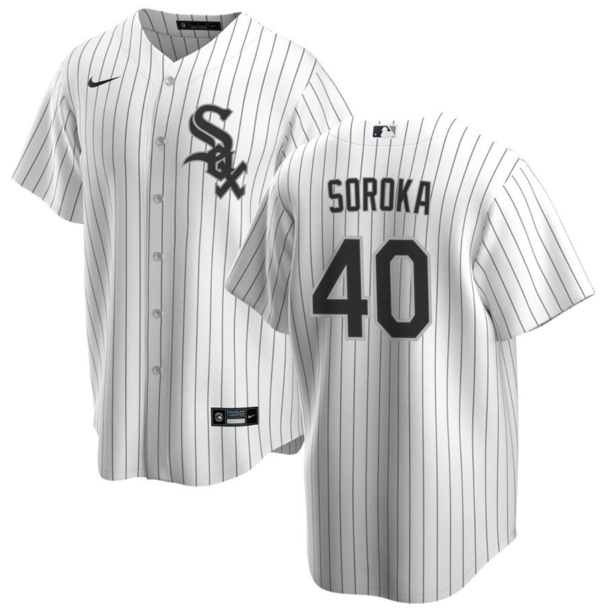 Men's Chicago White Sox #40 Michael Soroka White Cool Base Stitched Baseball Jersey Men's Chicago White Sox #40 Michael Soroka White Cool Base Stitched Baseball Jersey
