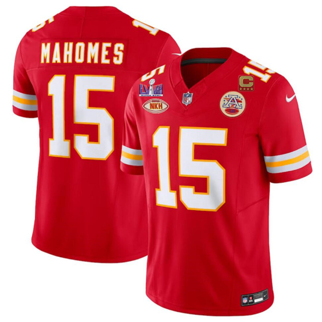Men's Kansas City Chiefs #15 Patrick Mahomes Red F.U.S.E. With 