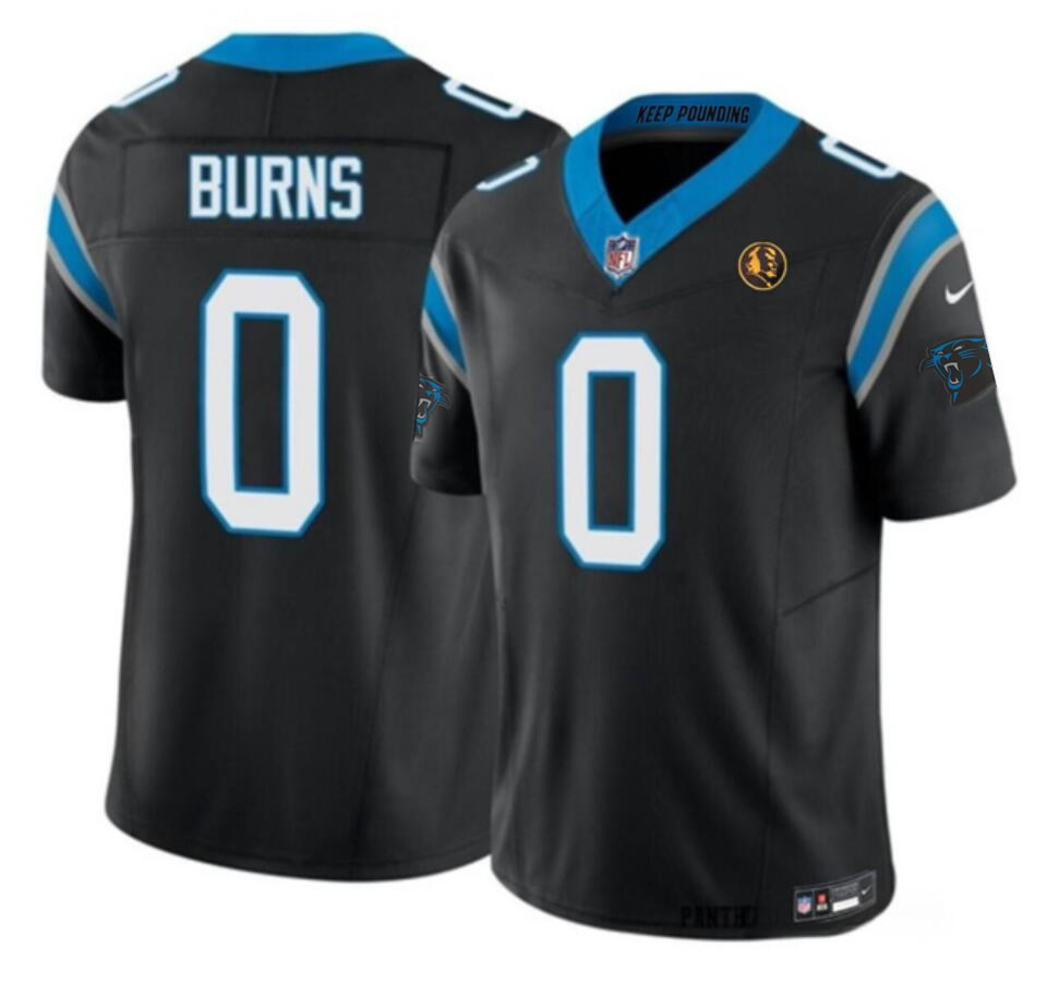 Men's Carolina Panthers #0 Brian Burns Black 2023 F.U.S.E. With John Madden Patch Vapor Limited Stitched Football Jersey Men's Carolina Panthers #0 Brian Burns Black 2023 F.U.S.E. With John Madden Patch Vapor Limited Stitched Football Jersey