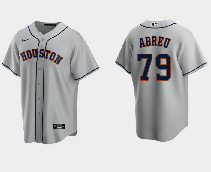 Men's Houston Astros #79 José Abreu Grey Cool Base Stitched Jersey Men's Houston Astros #79 José Abreu Grey Cool Base Stitched Jersey